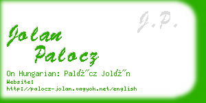 jolan palocz business card